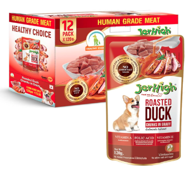 Jerhigh Roasted Duck in Gravy 120GM (Pack of 12)