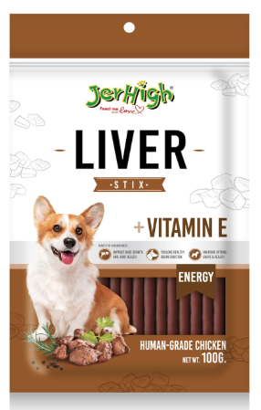 JerHigh Fully Digestible Healthy Snack & Training Treat Human Grade High Protein Chicken Stick, All Life Stages(4 X 100g)