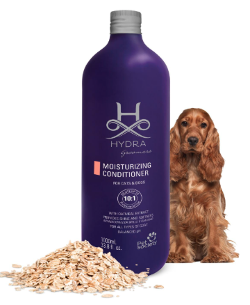 Hydra Groomers Conditioner for Dogs and Cats | Easy Rinse Pet Conditioner with Grape Seed Oil & Oatmeal Extract | Enhances Shine