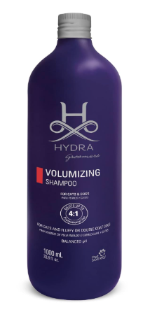 Hydra Groomer’s Volumizing Shampoo for Dogs & Cats – 1 Litre | Keratin & Wheat Protein Formula | Easy Rinsing, Fast Drying, pH Balanced