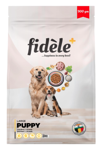 Fidele+ Large Breed Puppy Food | 900g | High Protein for Growth | Strong Bones & Joints | Controlled Growth | Weight Management