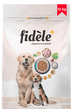 Fidele+ Dry Dog Food 12 Kg Adult Large Breeds Complete & Balanced Diet Supports Growth, Energy, Joints & Immunity No Artificial Flavours, Preservatives
