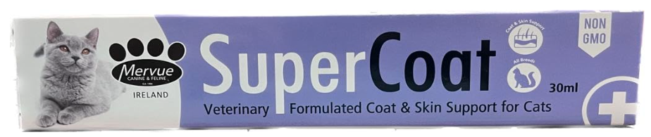 Mervue SuperCoat Veterinary Formulated Coat & Skin Support for Cats 30ml Pack of 1