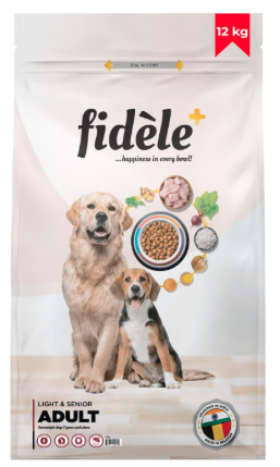 Fidele+ Dry Dog Food | Balanced Nutrition for Dogs | Boosts Growth, Energy, Joints & Immunity | No Artificial Flavours or Preservatives (12 KG, Adult Senior)