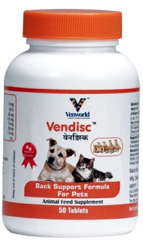 Fifozone Vendisc Back Support Formula For Pets 50 Tablets By Fifozone