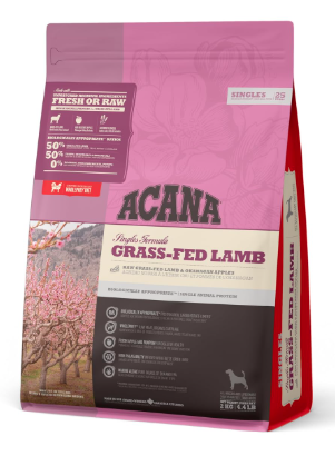 Acana Grass-Fed Lamb Dry Dog Food, Grain Free Dog Food for All Life Stages, Fresh or Raw Ingredients, 6 kg