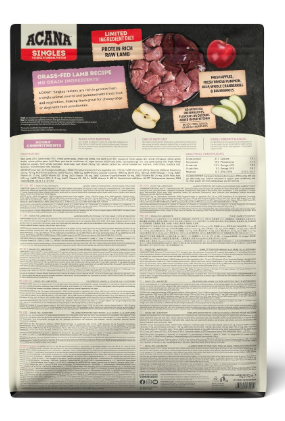 Acana Grass-Fed Lamb Dry Dog Food, Grain Free Dog Food for All Life Stages, Fresh or Raw Ingredients, 2 kg