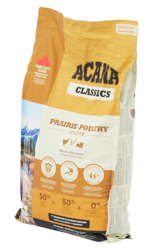 Acana Classic Prairie Poultry Dry Dog Food, Grain Free Dog Food for All Life Stages, Fresh or Raw Ingredients, 9.7 kg