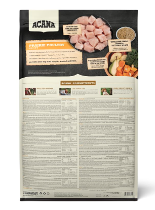 Acana Classic Prairie Poultry Dry Dog Food, Grain Free Dog Food for All Life Stages, Fresh or Raw Ingredients, 14.5 kg