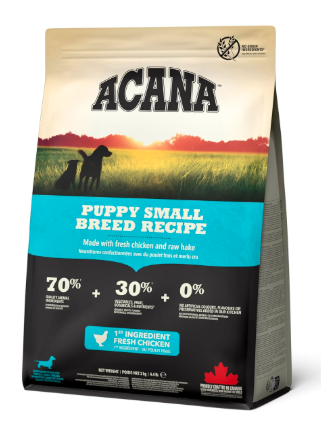 Acana Puppy Small Breed Dry Dog Food, Grain Free Dry Dog Food for Puppies, Fresh or Raw Ingredients, 6 kg