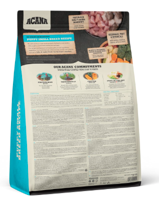 Acana Puppy Small Breed Dry Dog Food, Grain Free Dry Dog Food for Puppies, Fresh or Raw Ingredients, 6 kg