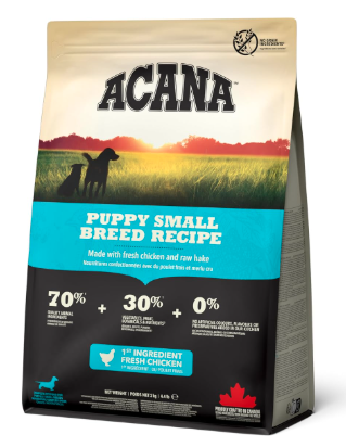 Acana Puppy Small Breed Dry Dog Food, Grain Free Dry Dog Food for Puppies, Fresh or Raw Ingredients, 2 kg