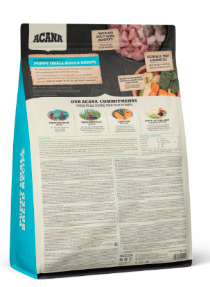 Acana Puppy Small Breed Dry Dog Food, Grain Free Dry Dog Food for Puppies, Fresh or Raw Ingredients, 2 kg