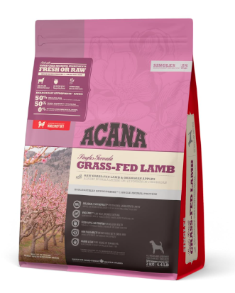 Acana Grass-Fed Lamb Dry Dog Food, Grain Free Dog Food for All Life Stages, Fresh or Raw Ingredients, 11.4 kg