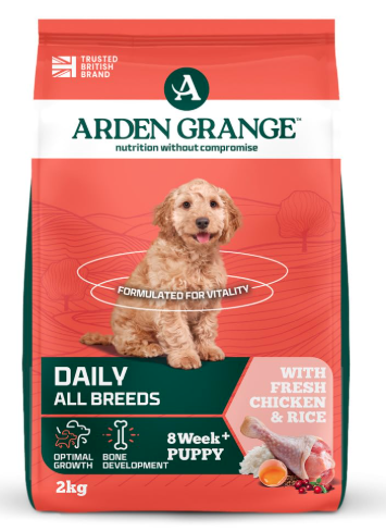 Arden Grange Puppy Junior Granule Dog Food, Chicken Flavor, 2 Kg