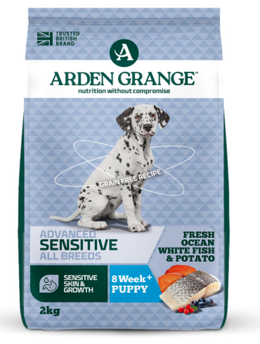 Arden Grange Puppy/Junior Sensitive Ocean White Fish & Potato 2 kg