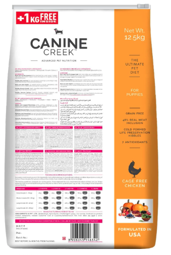 Canine Creek Ultra Premium Puppy Dry Dog Food 13.5kg (12.5kg + 1kg Free)