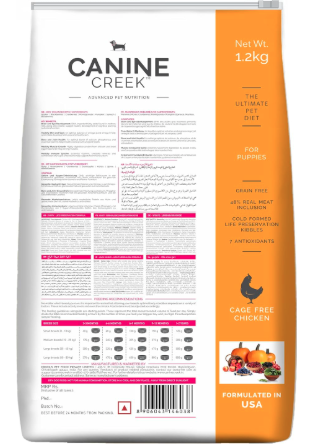 Canine Creek Ultra Premium Puppy Dry Dog Food ,1.2Kg Pack