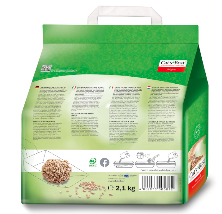 Cat's Best Okoplus Clumping Cat, 2.1Kg