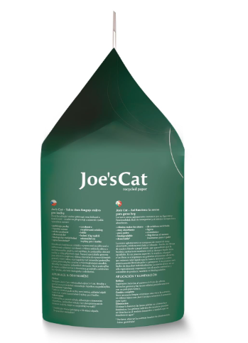 Joe's Cat Clumping Cat Litter 3kg Natural Biodegradable Low Dust Wood Fiber and Recycled Paper Odor Control 600 Percent Absorption Eco Friendly
