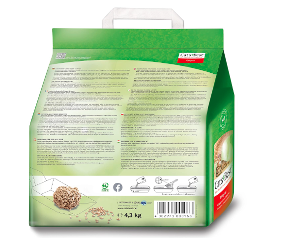 Cat's Best Okoplus Clumping Litter, 4.3 Kgs