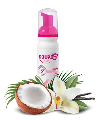 Douxo S3 Calm Itch Relief Dog and Cat Leave on Mousse - Hypoallergenic Fragrance Veterinary Safe Skincare Selection - 150ml