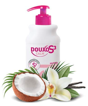 Douxo S3 Calm Itch Relief Dog and Cat Shampoo - Hypoallergenic Fragrance Veterinary Recommended and Clinically Proven Safe Skincare Selection 200ml