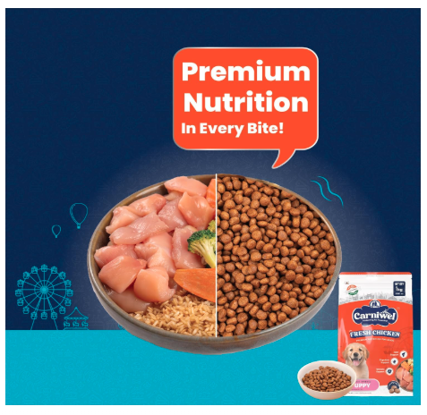Carniwel Fresh Chicken Adult Dry Dog Food 1kg | Natural Ingredients for Optimal Skin & Coat Health | Highly Palatable | Supports Joint Health
