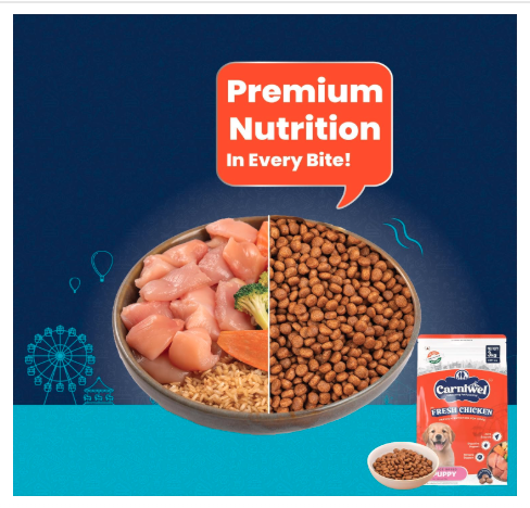 Carniwel Fresh Chicken Adult Dry Dog Food 10 kg | Natural Ingredients for Optimal Skin & Coat Health | Highly Palatable | Supports Joint Health