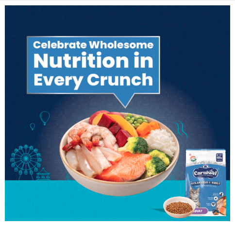 Carniwel Ocean Fish & Antarctic Krill Adult Dry Cat Food 400 gm | Fresh & Natural Ingredients | Highly Palatable | Supports Healthy Skin & Glossy Coat