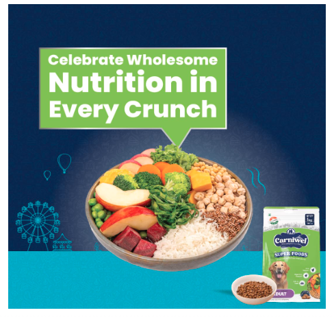 Carniwel Superfoods Adult Dry Dog Food 1 kg | 100% Vegetarian | Fresh & Natural Ingredients | Highly Palatable | GMO Free