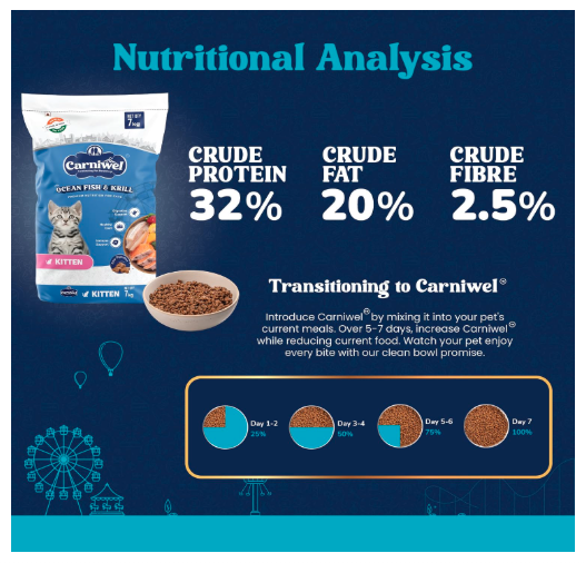 Carniwel Ocean Fish & Antarctic Krill Kitten Dry Cat Food 7 kg | Fresh & Natural Ingredients | Highly Palatable | Supports Healthy Skin & Glossy Coat