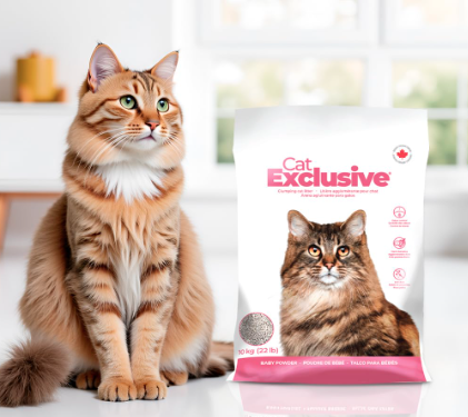 Intersand Cat Exclusive Clumping Cat Litter Scoopable, Low Dust, Hard Clumps – All Breed Cats, Long-Lasting Odor Control, Easy to Clean (10 Kg)