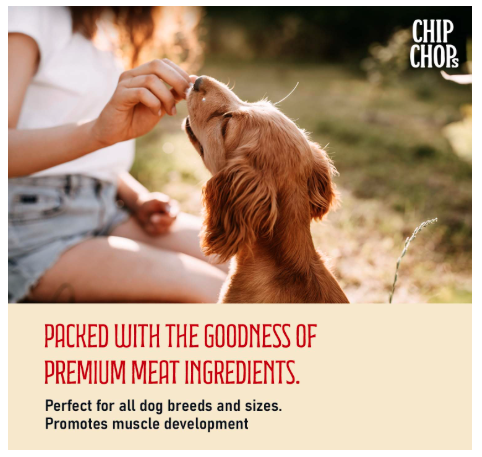 Chip Chops Chicken & Codfish Sandwich Dog Treats, High Protein Training and Reward Treats, Snacks, Healthy & Easily Digestible 250g - Pack of 1