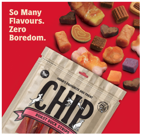 Chip Chops Chicken & Codfish Sandwich Dog Treats, High Protein Training and Reward Treats, Snacks, Healthy & Easily Digestible 250g - Pack of 1