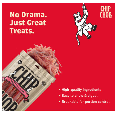 Chip Chops Roast Duck Slice Dog Treat, Easily Digestible, Healthy Dog Treat, Perfect for Snacks, Suitable for All Dog Breeds, Each 70gm (Pack of 7)
