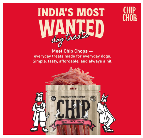 Chip Chops Roast Duck Slice Dog Treat, Easily Digestible, Healthy Dog Treat, Perfect for Snacks, Suitable for All Dog Breeds, Each 70gm (Pack of 7)