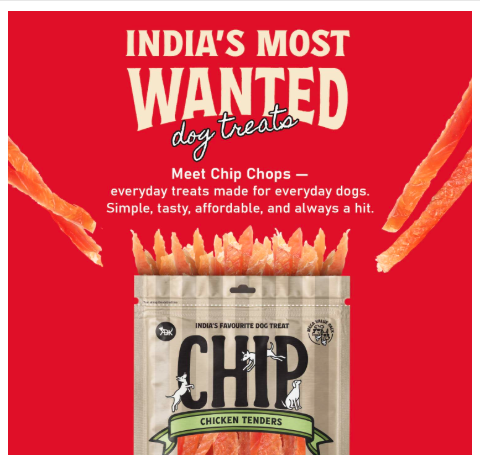 Chip Chops Chicken Tenders Dog Treats High Protein Low Fat Healthy Dog Snacks for Training & Rewards, Soft Chewy Chicken Dog Treats, 250g Pack
