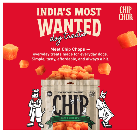 Chip Chops Diced Chicken Dog Treats for Dogs, Healthy Protein Rich Dog Snacks, Natural Chicken Flavor, 70gm Each (Pack of 2)