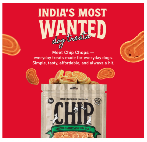Chip Chops Chicken and Codfish Rolls Dog Treat | High Protein, Easily Digestible Snack for Dogs | Healthy Treats for Training 250g