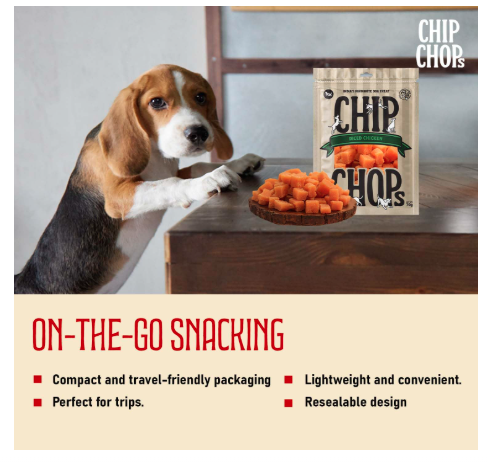 Chip Chops Dog Treat, Healthy Nutritious Treat, Chicken & Codfish Roll and Diced Chicken Tenders, Easily Digestible 70 GMS Each.