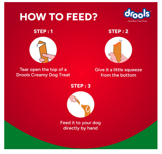 Drools All Life Stages Dog Treats Creamy 5 Sticks Tasty & Nutritious Snack for All Breeds (15g x5) 75g | Chicken & Spinach Flavour