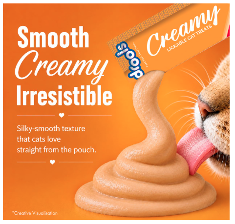 Drools All Life Stages Creamy Lickable Cat Treats 25 Pieces, Pack Total 375g | Tuna & Bonito Flavour | Taurine for Heart and Vision Health