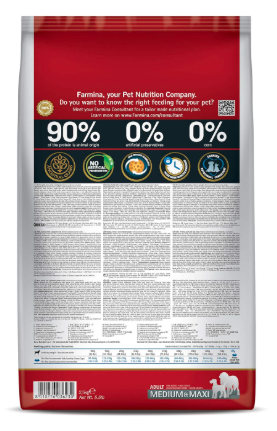 FARMINA PET FOODS Ancestral Grain - Chicken & Pomegranate - Dog Dry Food - Adult - Medium & Maxi Breed (2.5Kgs)