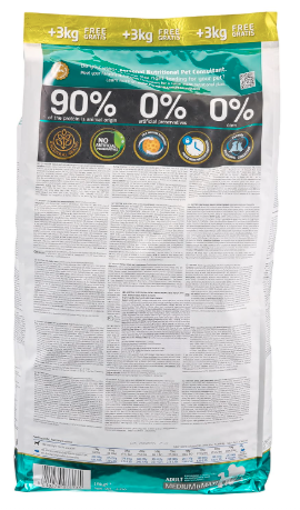 FARMINA PET FOODS Ancestral Grain Selection Dry Dog Food, Adult Medium & Maxi Breed, 12kg + 3kg Free, Chicken and Pomegranate