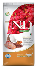 Farmina N&D Quinoa Skin & Coat Cat Food | Grain-Free | Quail, Quinoa, Coconut & Turmeric | Supports Healthy Skin & Coat | 5kg