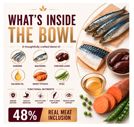 Grain Zero Adult Dry Cat Food 20kg | Ocean Fish, Sardine & Mackerel | 48% Fresh Fish Inclusion, No Grain Formula, Gluten-Free