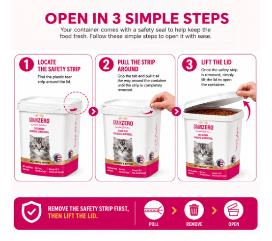Grain Zero Persian Dry Cat Food 7kg | Ocean Fish, Sardine & Mackerel | 48% Fresh Fish Content | Grain-Free Formula | Controls Hairball Formation