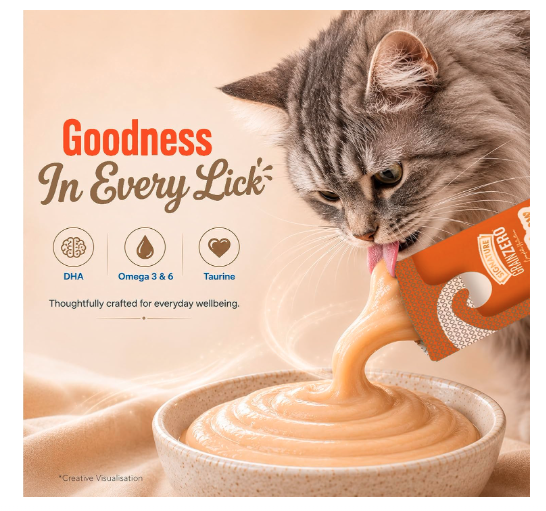 Grain Zero Creamy Lickable Cat Treats 360g (20 Sachets + 4 Free) | Salmon | Rich in Protein, Promotes Hydration | No Artificial Preservatives