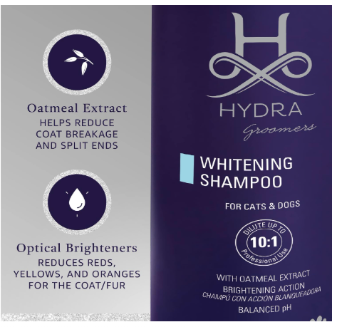 Hydra Groomer's Whitening Shampoo 1 Litre for Cats and Dogs